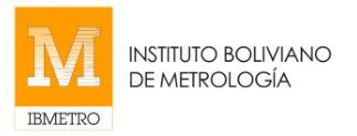 Instituto Boliviano de Metrología<br>IBMETRO<br> logo